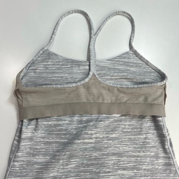 Lululemon Power Pose Tank Sz 6 Wee Are‎ From Space Nimbus Battleship *no pads - Picture 12 of 15